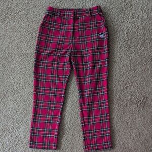 Forever 21 Disney Red Plaid Dress Slacks